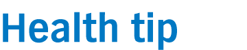 Health tip