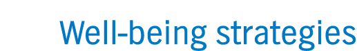 Well-being strategies