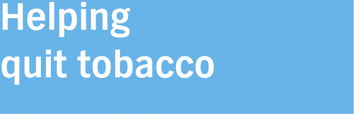Helping quit tobacco