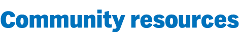 Community resources