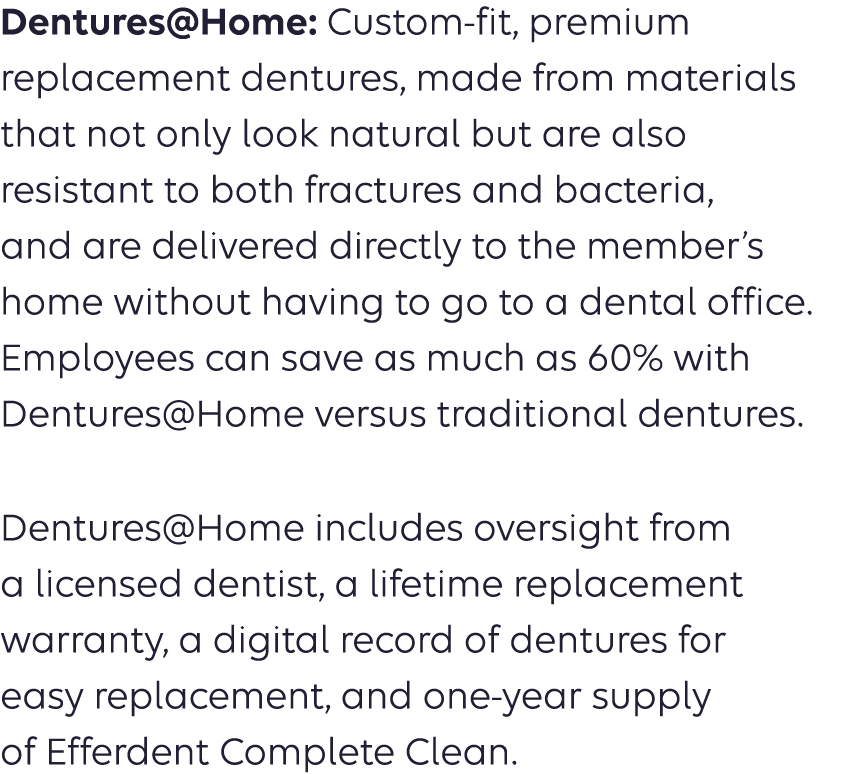 Dentures@Home: Custom fit, premium replacement dentures, made from materials that not only look natural but are also ...