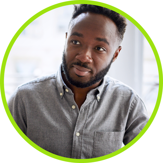 Picture of James, a middle-aged man backpacking.