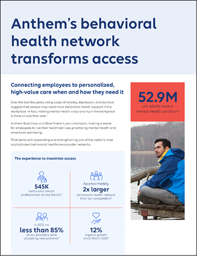 Behavioral Health network flyer thumbnail