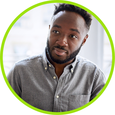 Picture of James, a middle-aged man backpacking.