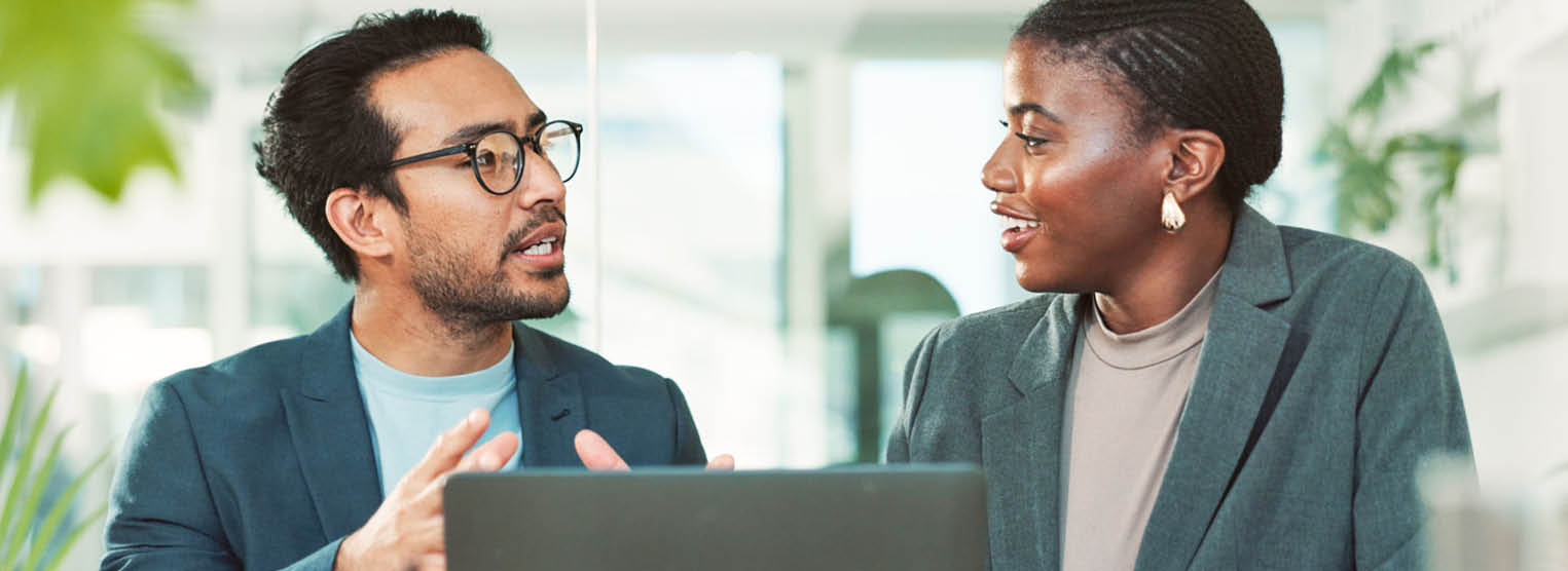 Photo of employees in a meeting