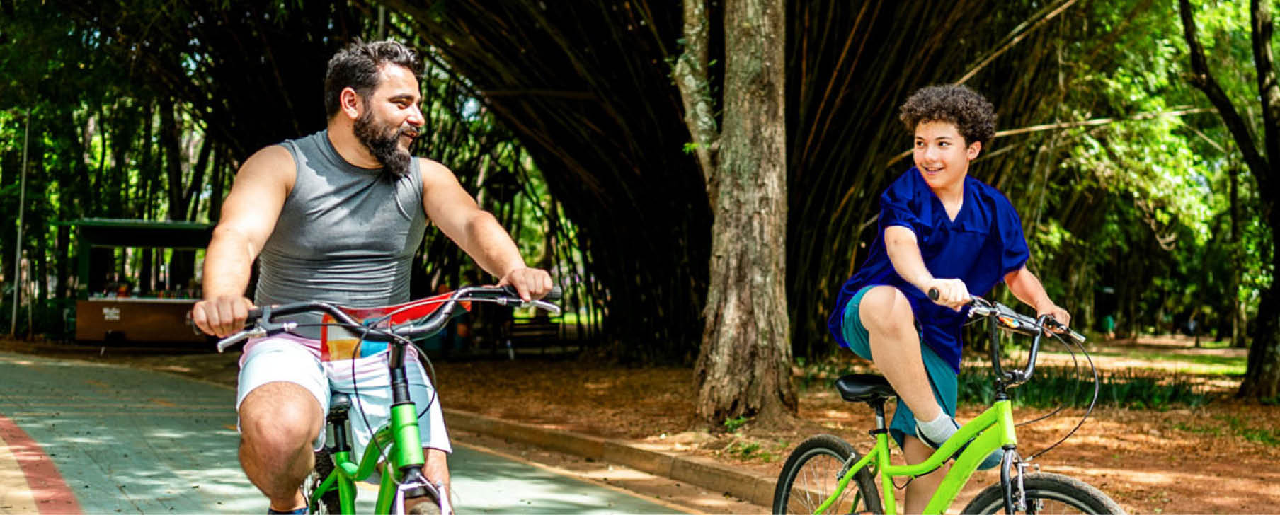 Photo of a mother jogging with her family